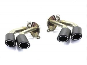 Alfa Romeo Stelvio Exhaust Tips - Carbon Fiber - Quadrifoglio Version